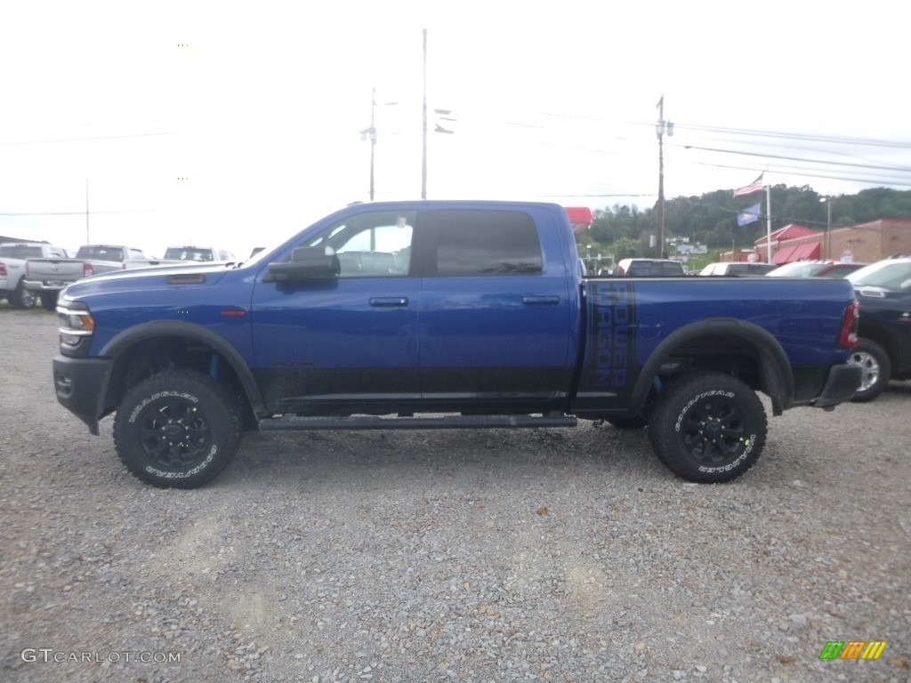 2019 2500 Power Wagon Crew Cab 4x4 - Blue Streak Pearl / Black/Diesel Gray photo #2