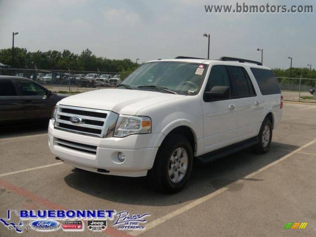 2009 Expedition EL XLT 4x4 - Oxford White / Stone photo #1