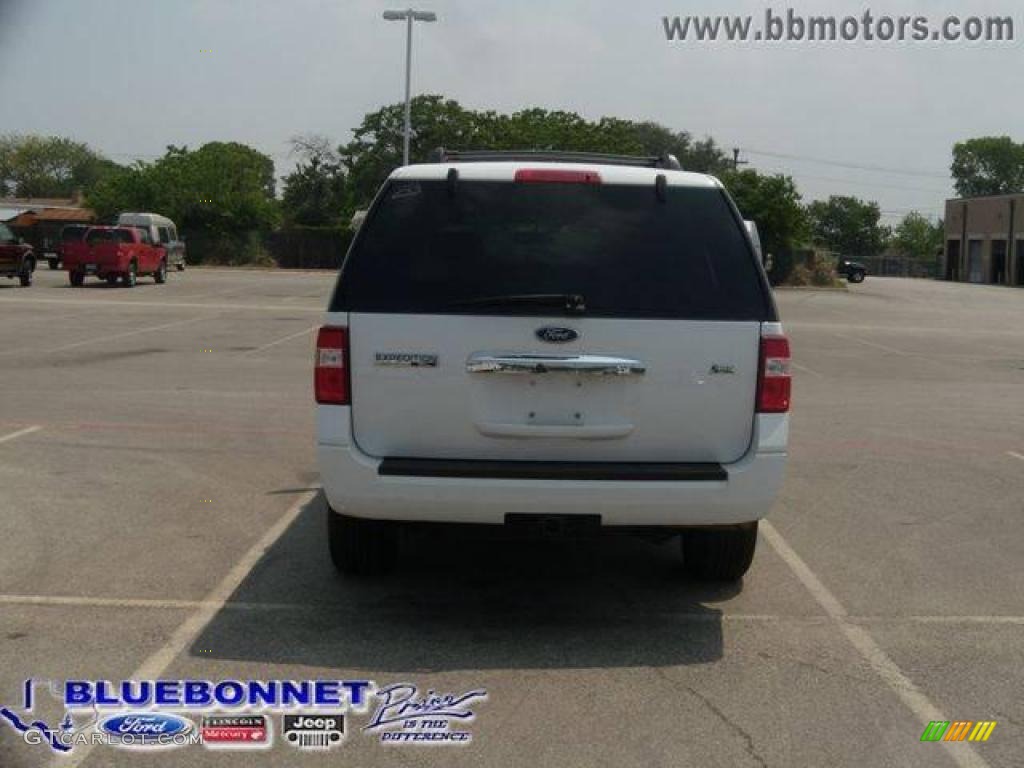 2009 Expedition EL XLT 4x4 - Oxford White / Stone photo #7