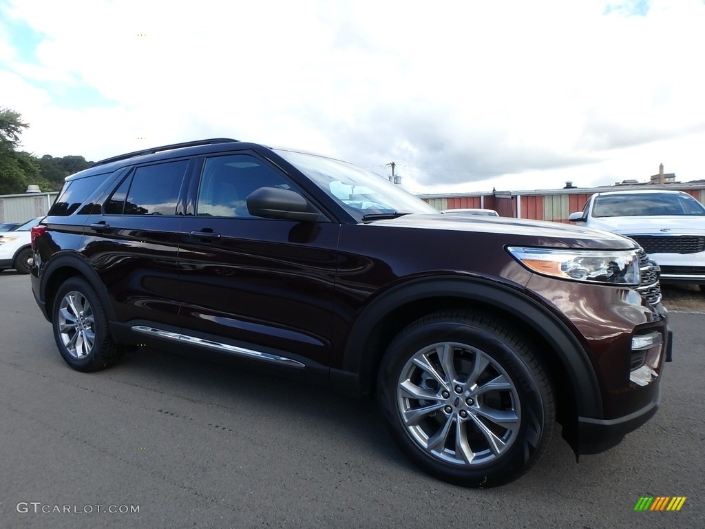 2020 Explorer XLT - Rich Copper Metallic / Ebony photo #9