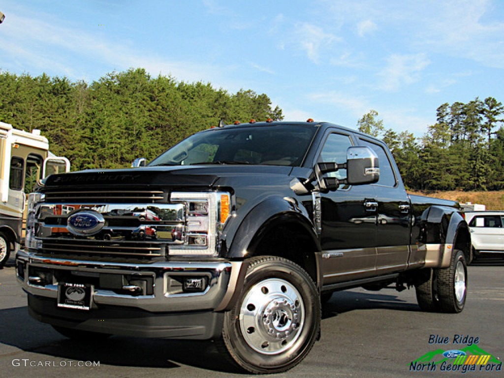 2019 F450 Super Duty King Ranch Crew Cab 4x4 - Agate Black / King Ranch Java photo #1