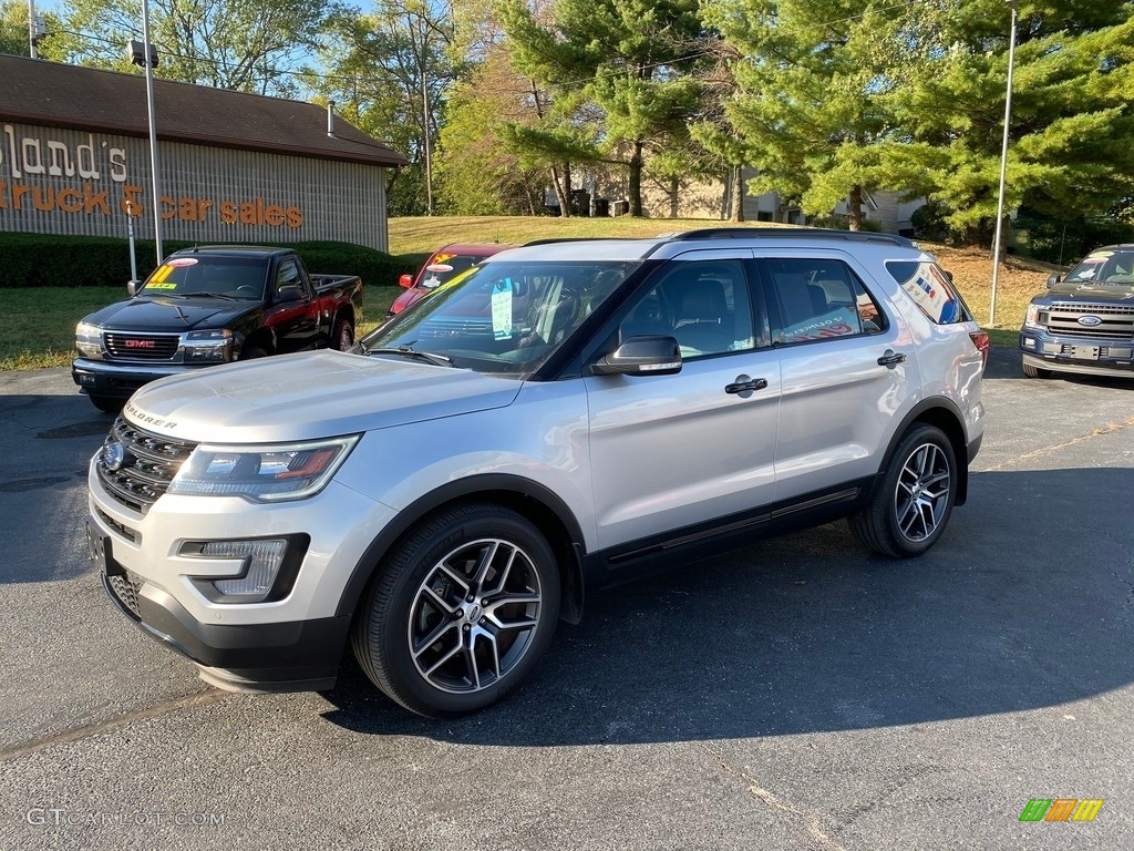2017 Explorer Sport 4WD - Ingot Silver / Ebony Black photo #2