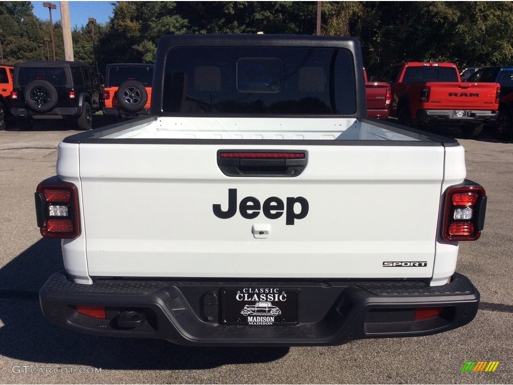 2020 Gladiator Sport 4x4 - Bright White / Black/Heritage Tan photo #8