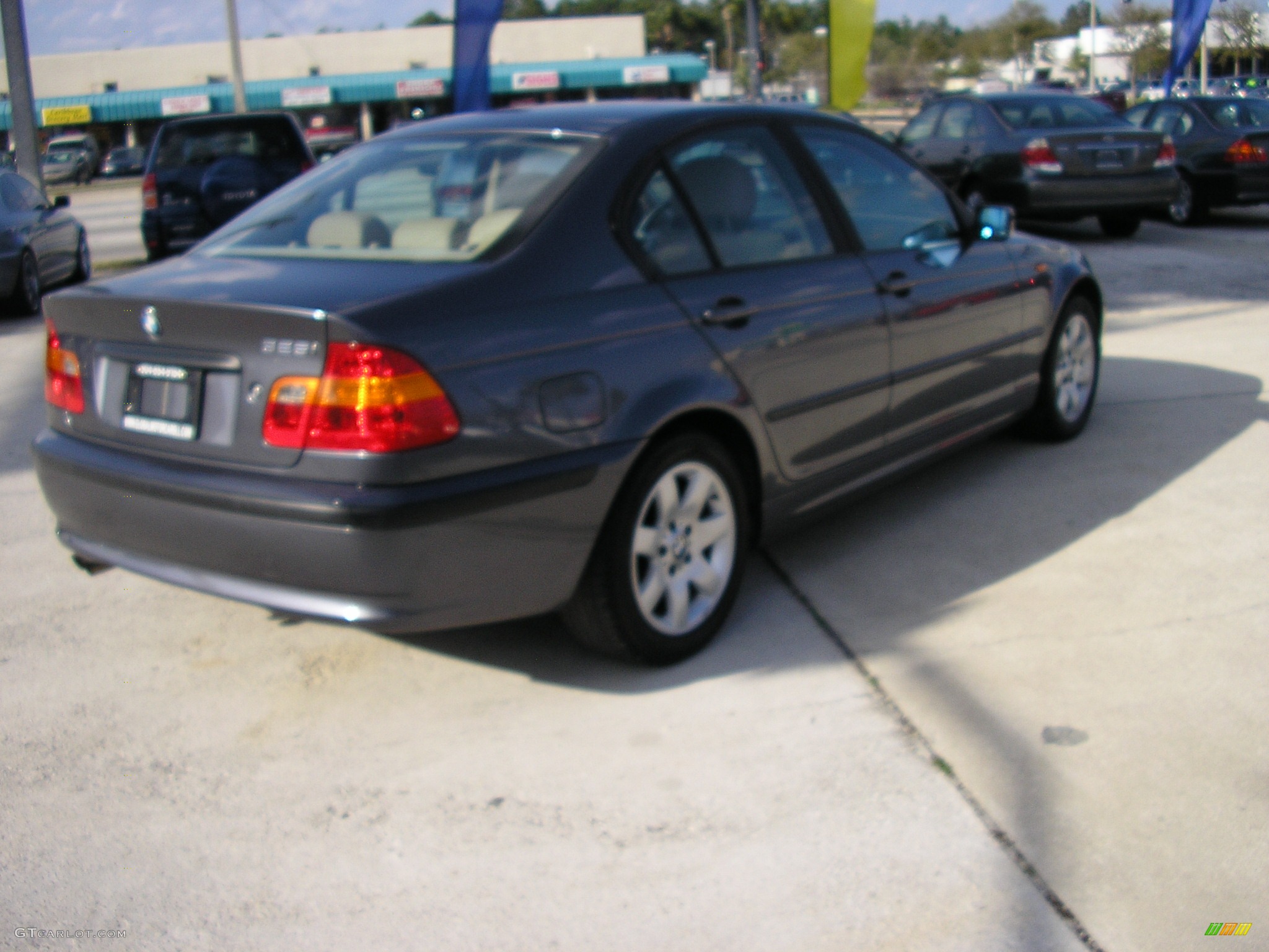 2003 3 Series 325i Sedan - Steel Grey Metallic / Beige photo #6