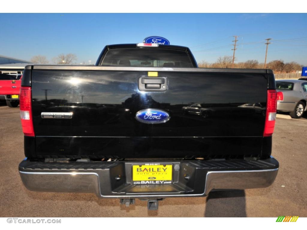 2006 F150 XLT SuperCab 4x4 - Black / Medium/Dark Flint photo #4