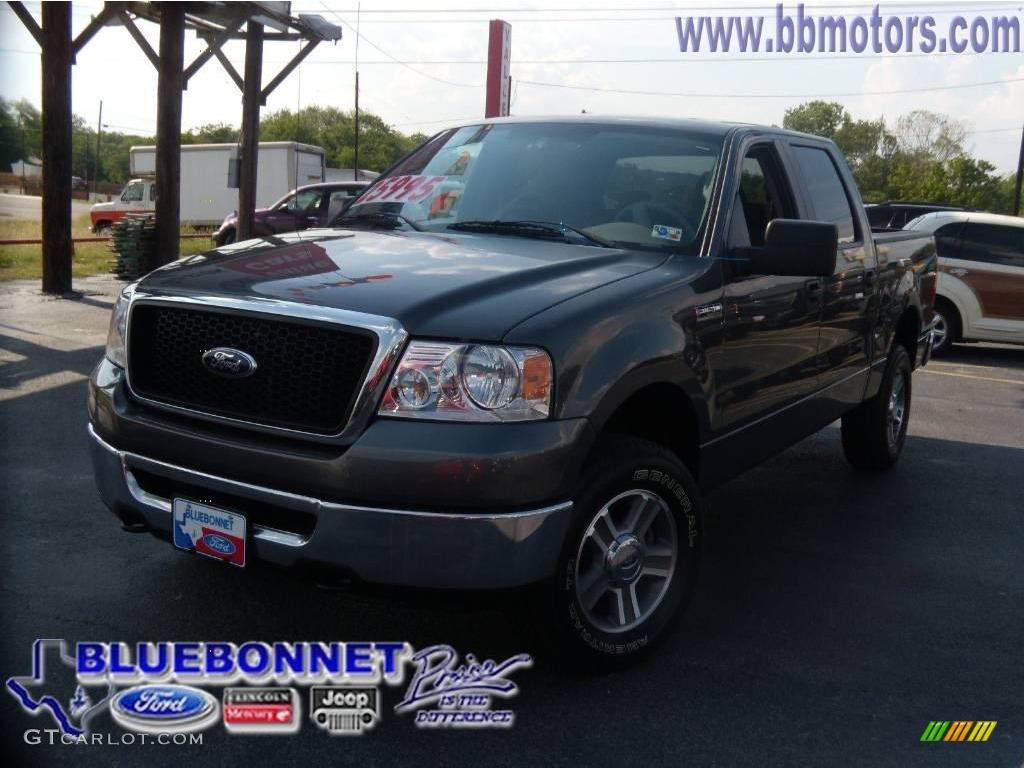 2008 F150 XLT SuperCrew 4x4 - Dark Shadow Grey Metallic / Medium Flint Grey photo #1