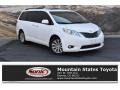 Super White 2013 Toyota Sienna XLE AWD