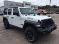 2020 Bright White Jeep Wrangler Unlimited Willys 4x4  photo #1