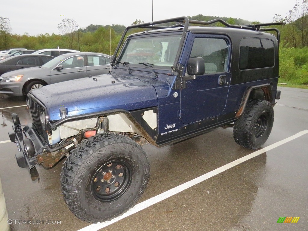 2006 Wrangler Unlimited 4x4 - Midnight Blue Pearl / Dark Slate Gray photo #6