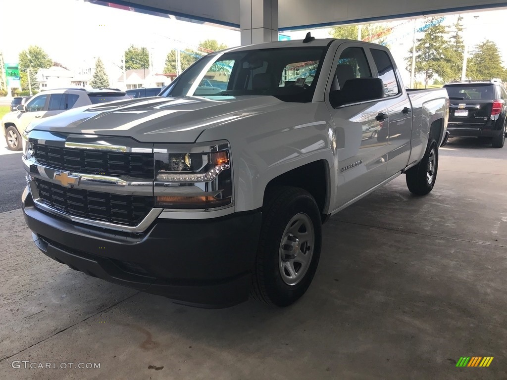 2019 Silverado LD WT Double Cab - Summit White / Dark Ash/Jet Black photo #6