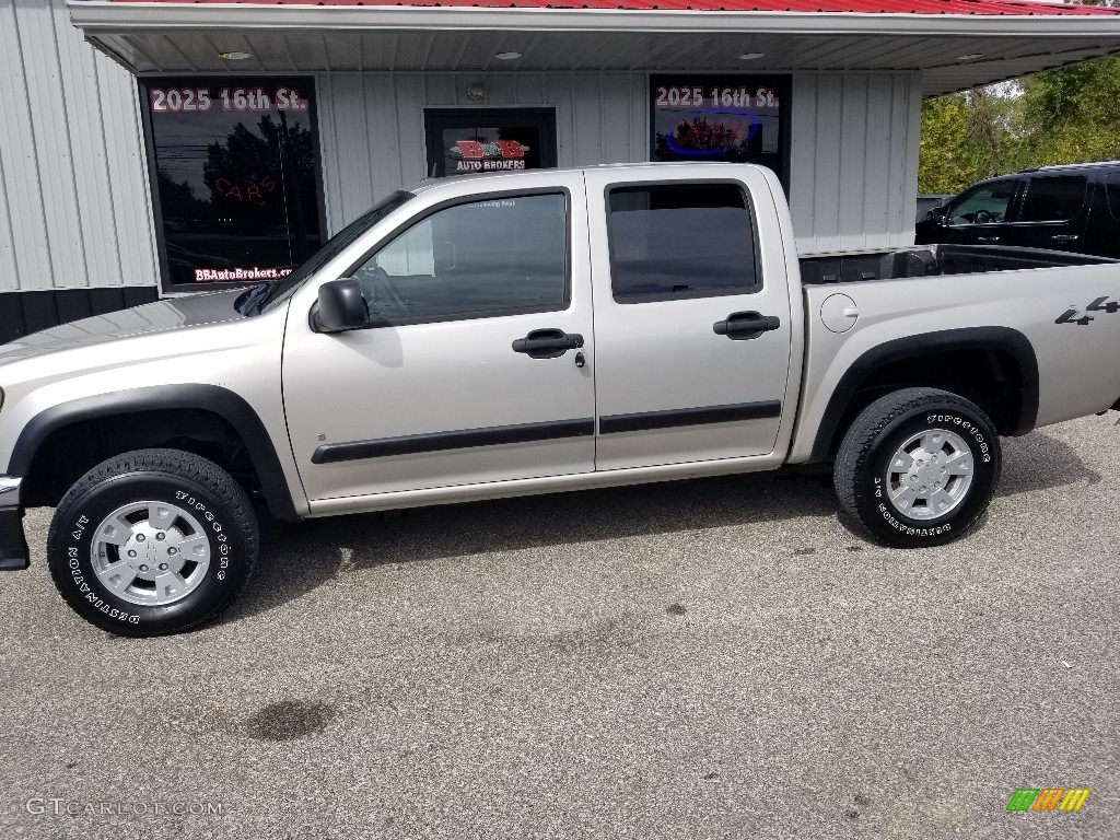 2008 Colorado LT Crew Cab 4x4 - Silver Birch Metallic / Ebony photo #2