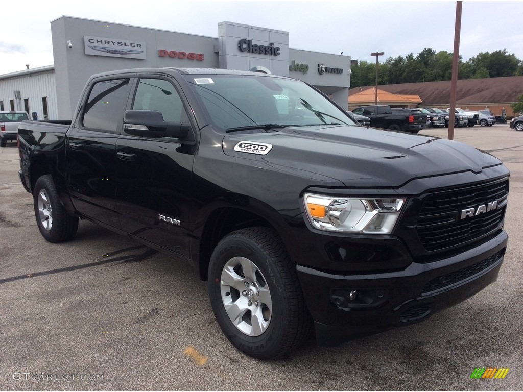 2020 1500 Big Horn Crew Cab 4x4 - Diamond Black Crystal Pearl / Black/Diesel Gray photo #1