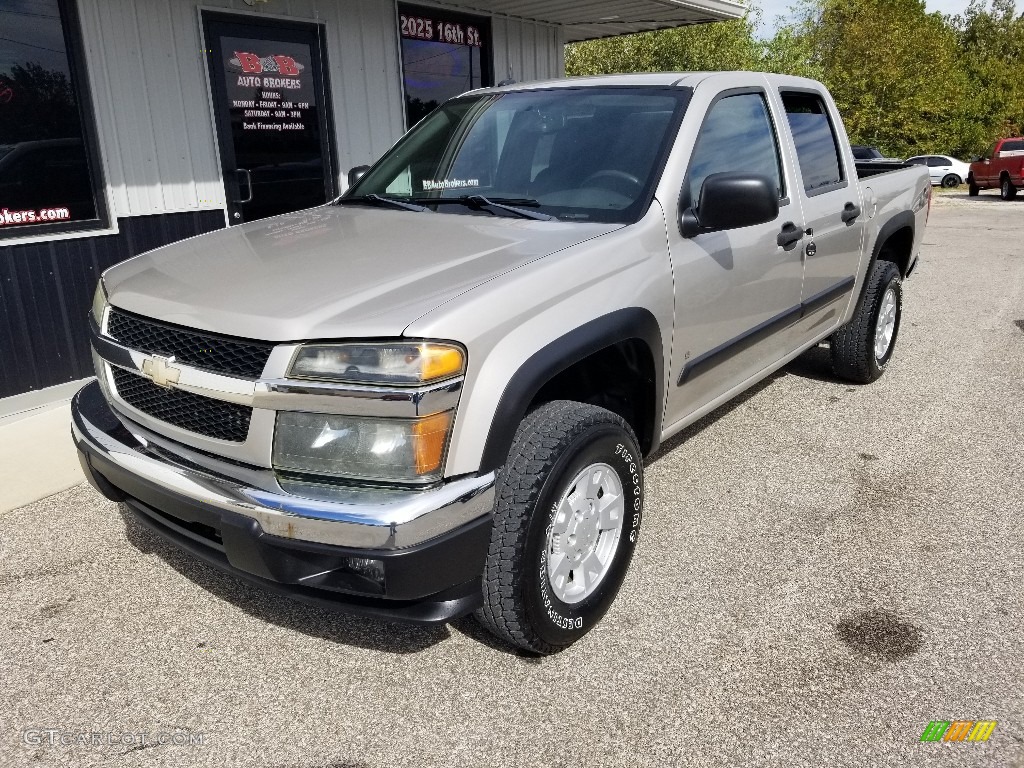 2008 Colorado LT Crew Cab 4x4 - Silver Birch Metallic / Ebony photo #9