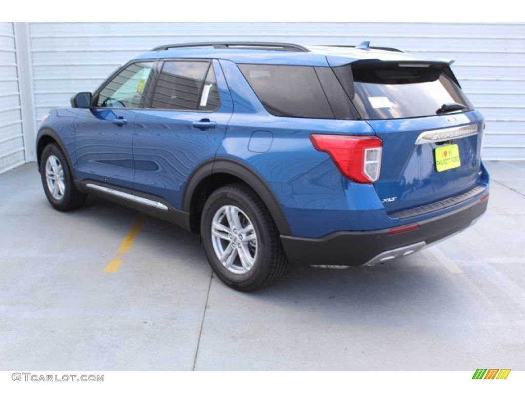 2020 Explorer XLT - Atlas Blue Metallic / Ebony photo #6