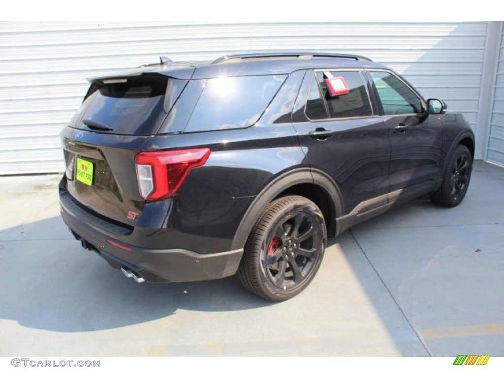 2020 Explorer ST 4WD - Agate Black Metallic / Ebony photo #8