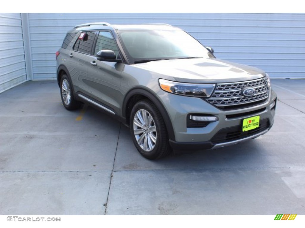 2020 Explorer Limited - Silver Spruce Metallic / Sandstone photo #2