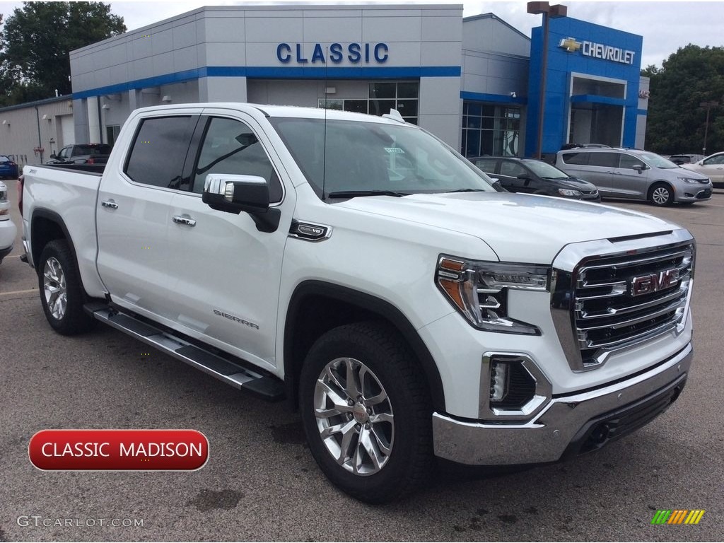 2019 Sierra 1500 SLT Crew Cab 4WD - Summit White / Jet Black photo #1