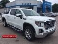 2019 Summit White GMC Sierra 1500 SLT Crew Cab 4WD  photo #1