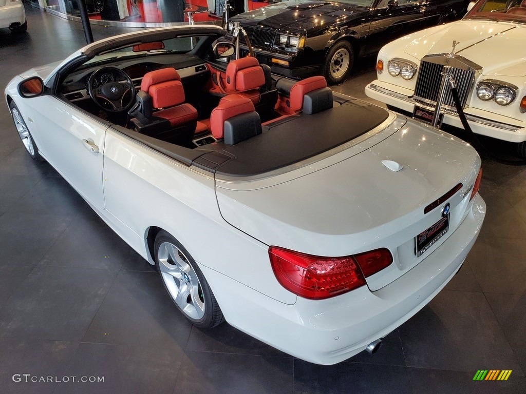 2012 3 Series 335i Convertible - Alpine White / Coral Red/Black photo #5