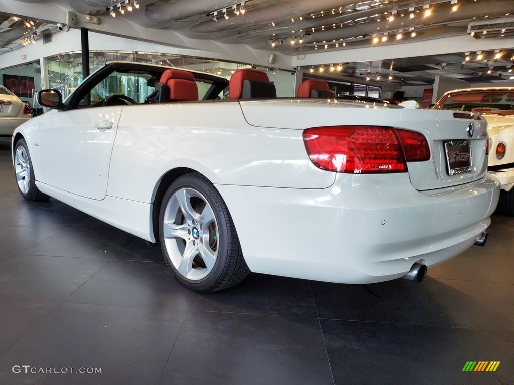 2012 3 Series 335i Convertible - Alpine White / Coral Red/Black photo #6