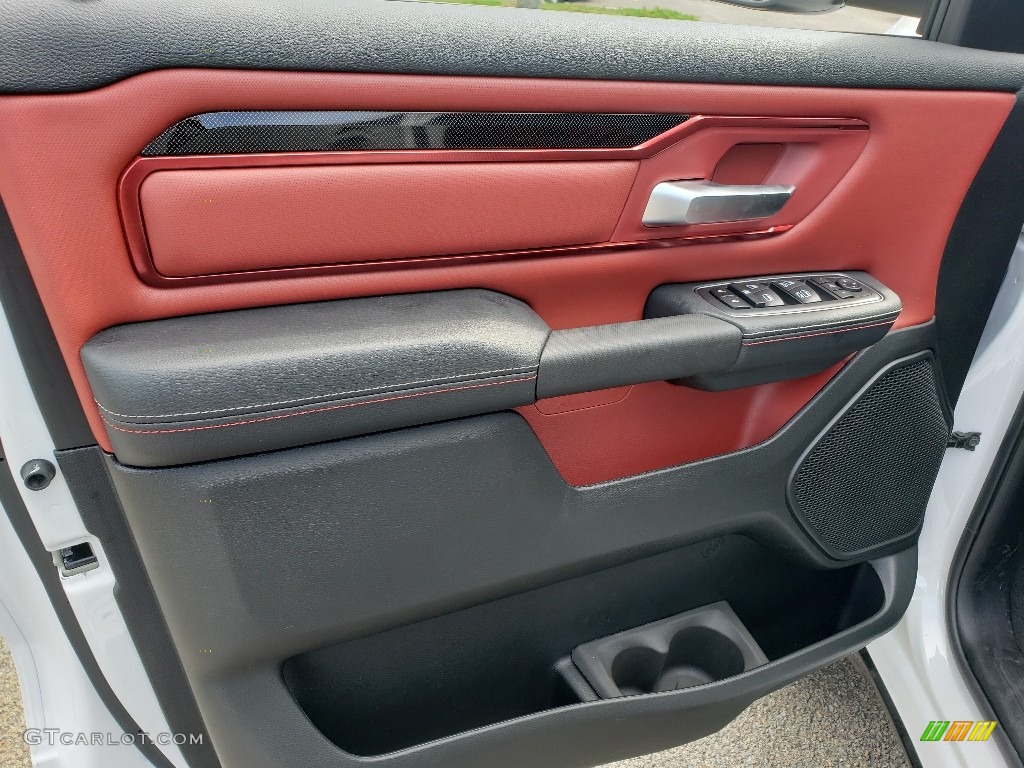 2020 Ram 1500 Rebel Crew Cab 4x4 Red/Black Door Panel Photo #135524045