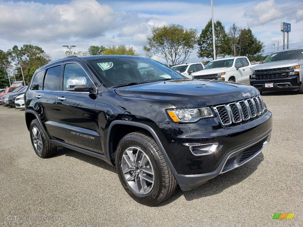 2020 Grand Cherokee Limited 4x4 - Diamond Black Crystal Pearl / Black photo #1