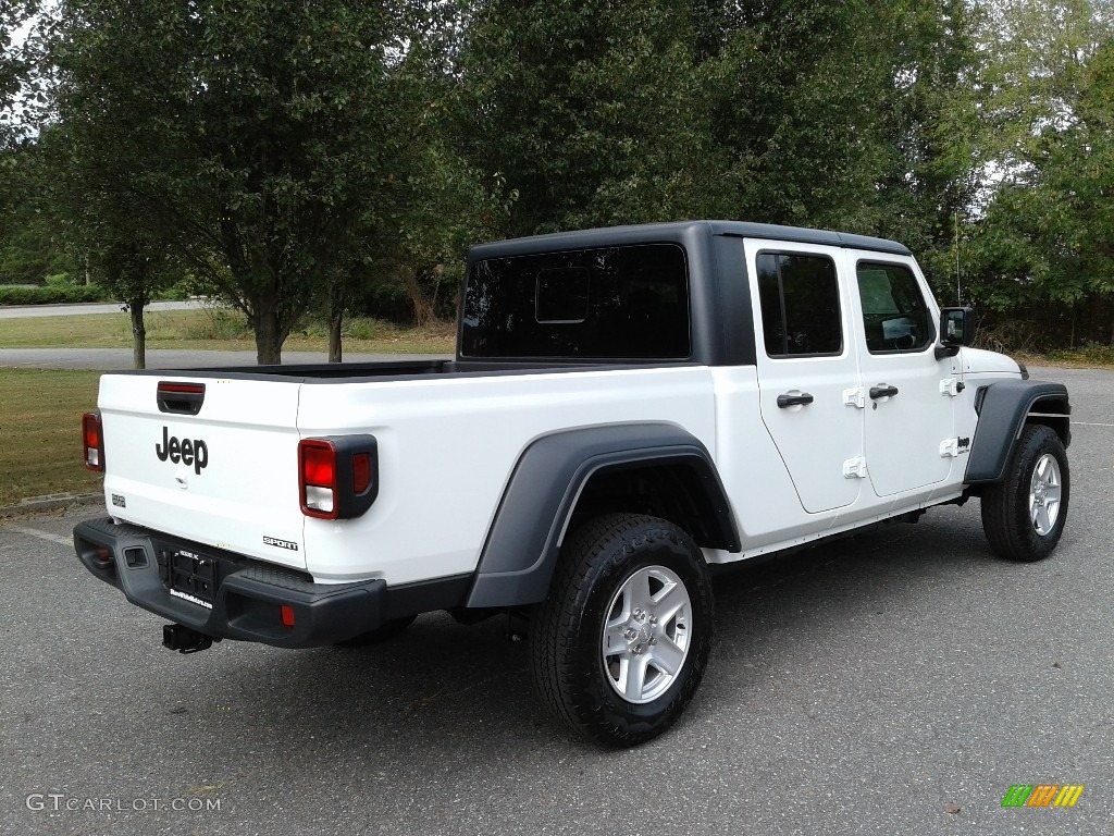 2020 Gladiator Sport 4x4 - Bright White / Black photo #6