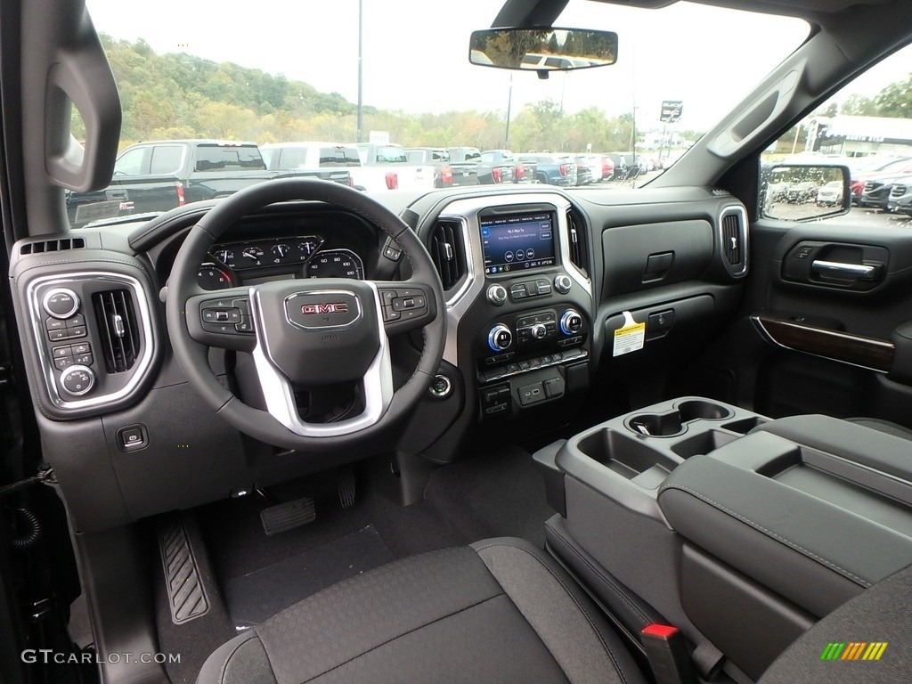Jet Black Interior 2020 GMC Sierra 1500 Elevation Double Cab 4WD Photo #135527084