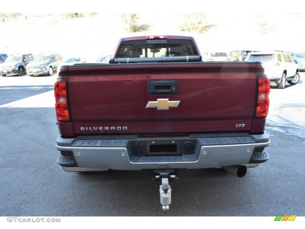 2015 Silverado 3500HD LTZ Crew Cab 4x4 - Deep Ruby Metallic / Jet Black/Dark Ash photo #5