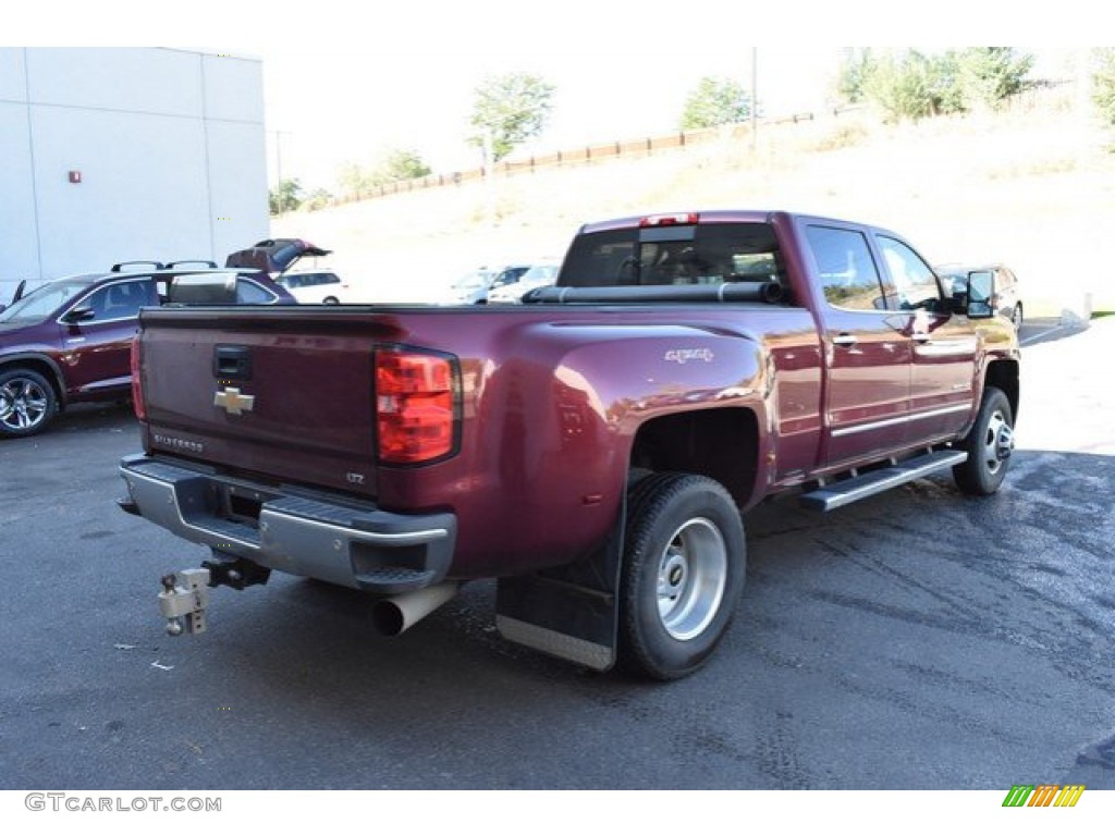 2015 Silverado 3500HD LTZ Crew Cab 4x4 - Deep Ruby Metallic / Jet Black/Dark Ash photo #6