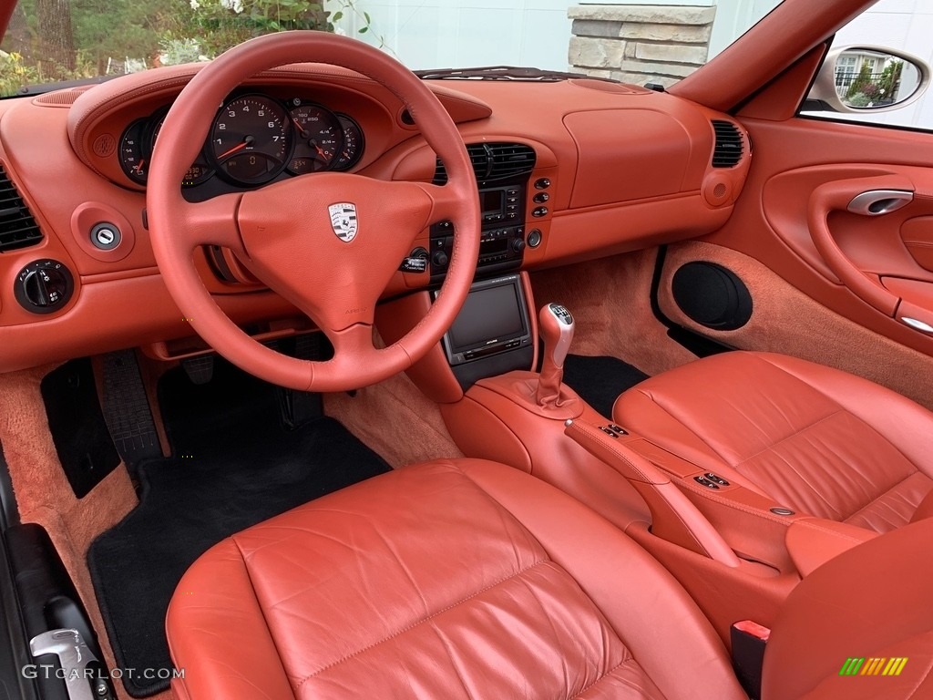 Boxster Red Interior 2000 Porsche 911 Carrera Cabriolet Photo #135530766