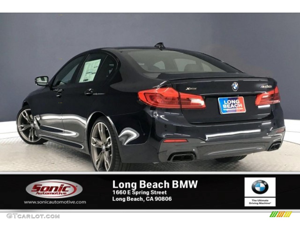 2020 5 Series M550i xDrive Sedan - Carbon Black Metallic / Black photo #2
