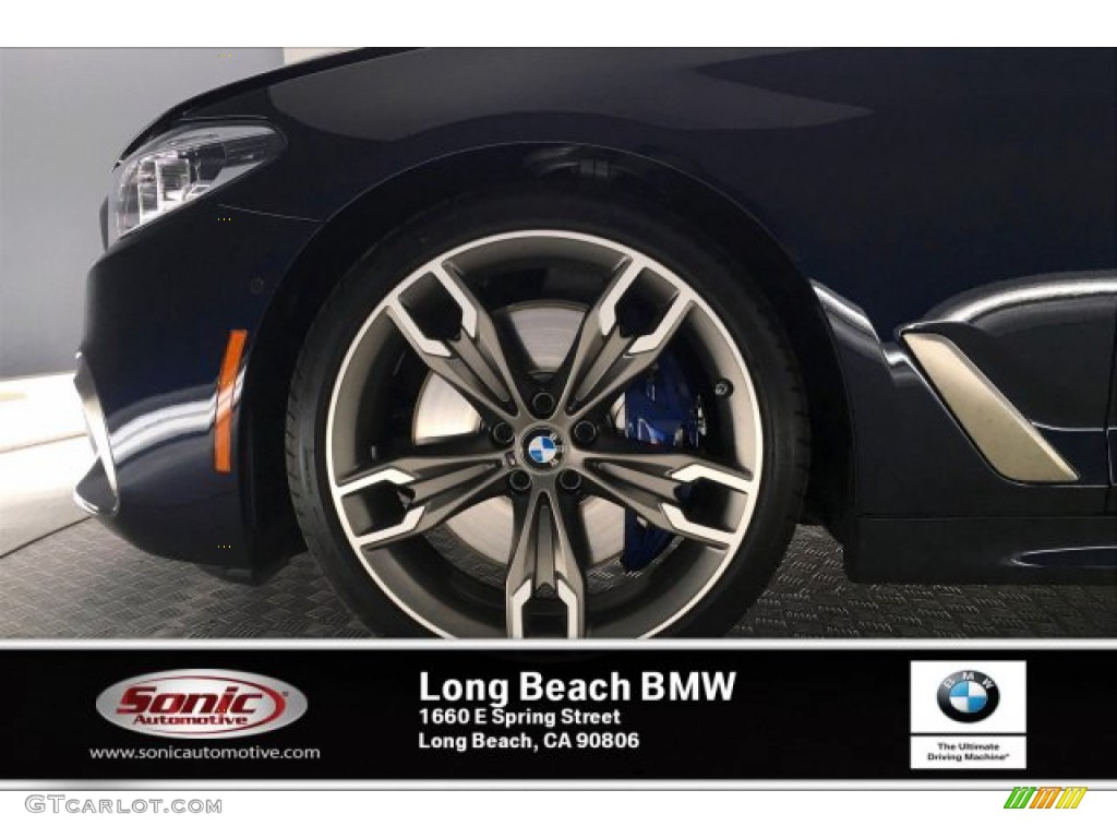 2020 5 Series M550i xDrive Sedan - Carbon Black Metallic / Black photo #9