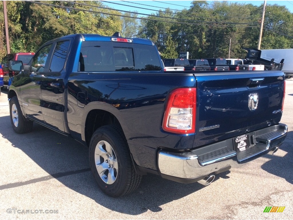 2020 1500 Big Horn Quad Cab 4x4 - Patriot Blue Pearl / Black/Diesel Gray photo #7