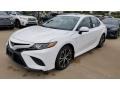 Super White 2020 Toyota Camry SE Exterior