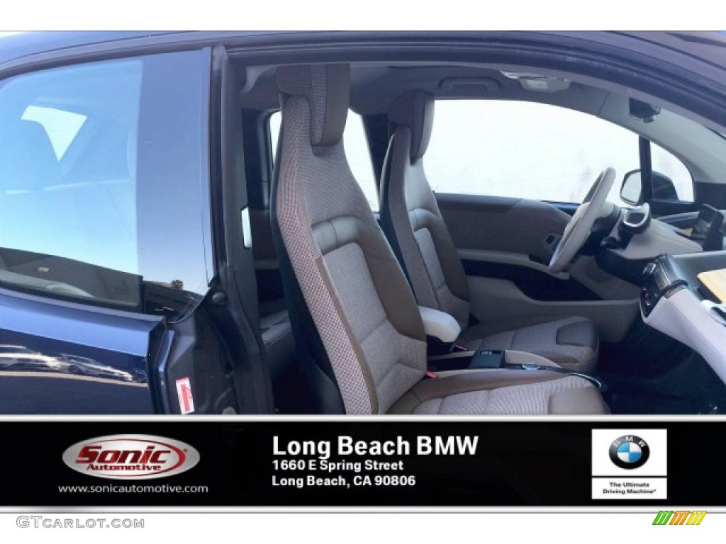 2019 i3 S with Range Extender - Imperial Blue Metallic / Giga Brown Natural/Carum Spice Grey Wool photo #7