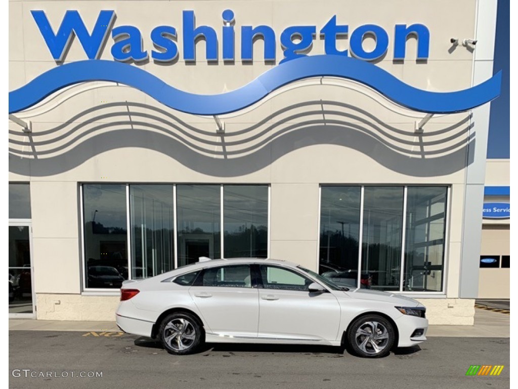 2020 Accord EX-L Sedan - Platinum White Pearl / Ivory photo #1