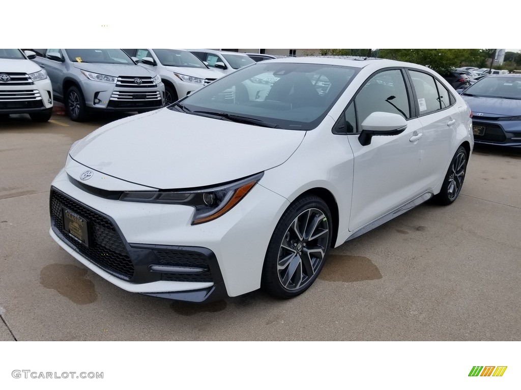 2020 Corolla SE - Blizzard Pearl White / Black photo #1