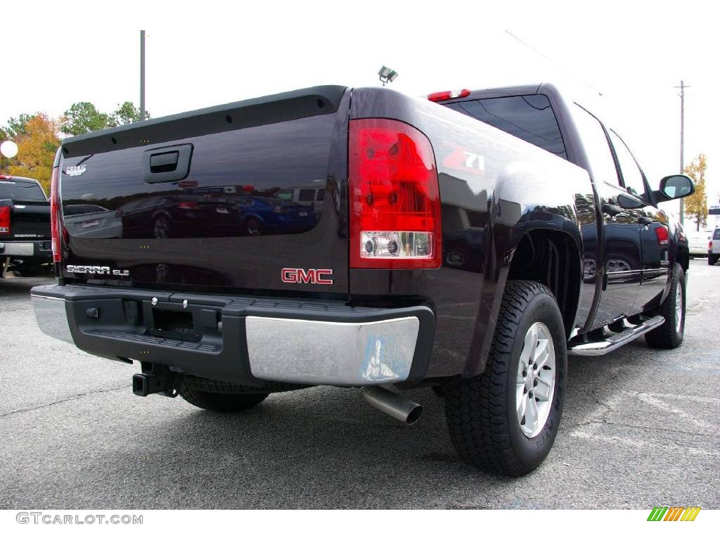 2008 Sierra 1500 SLE Crew Cab - Dark Crimson Metallic / Ebony photo #6