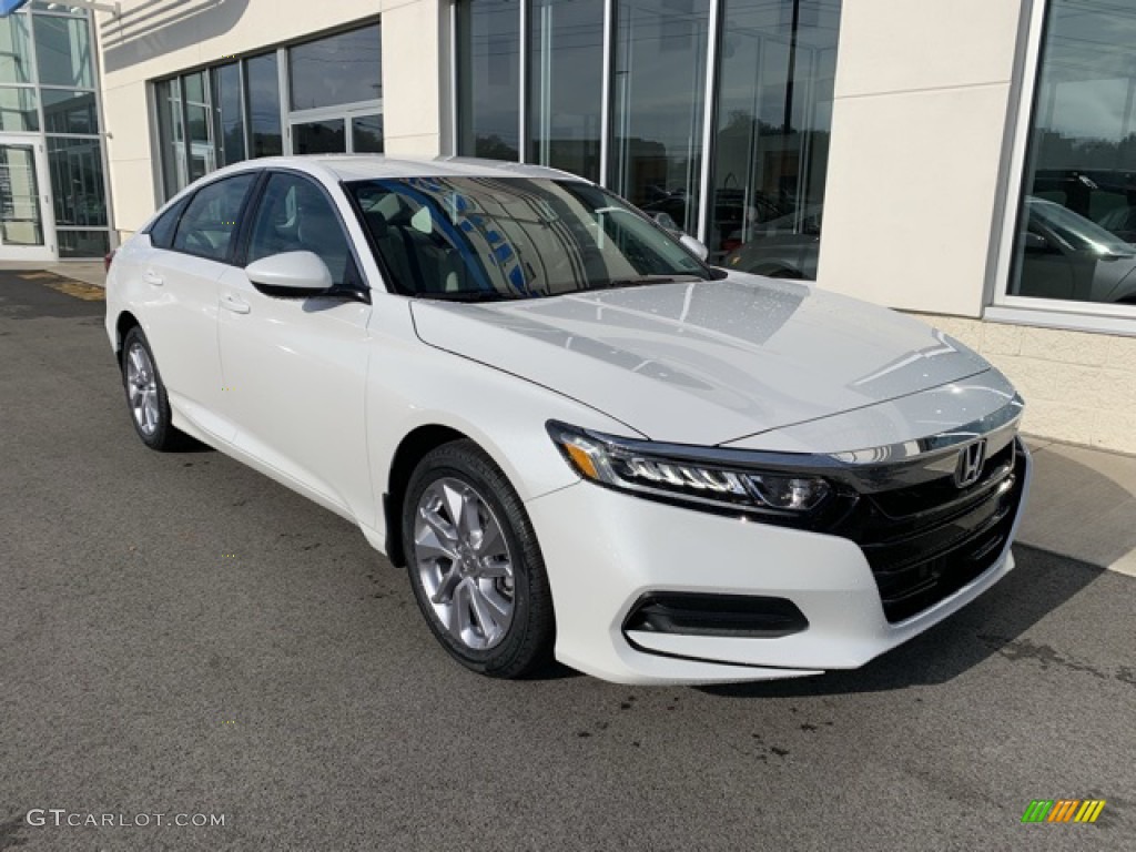 Platinum White Pearl 2020 Honda Accord LX Sedan Exterior Photo #135536466