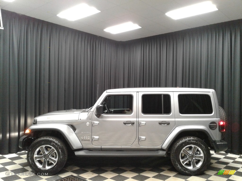 2020 Wrangler Unlimited Sahara 4x4 - Billet Silver Metallic / Black photo #1