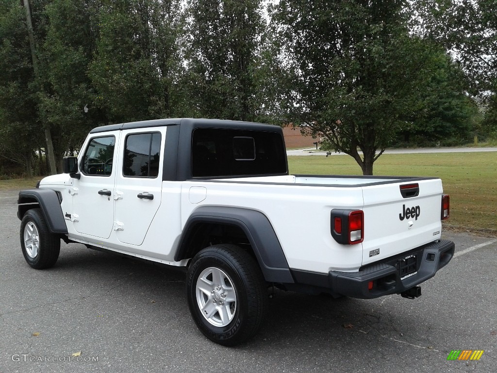 2020 Gladiator Sport 4x4 - Bright White / Black photo #8