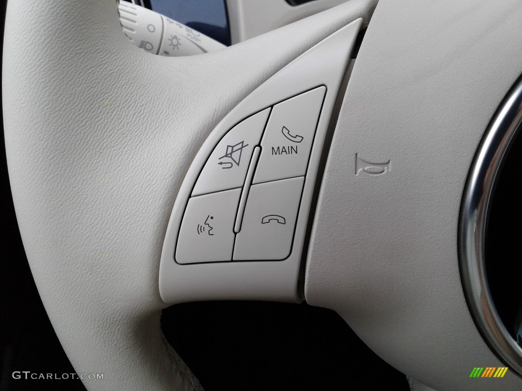 2019 Fiat 500 Pop Avorio (Ivory) Steering Wheel Photo #135540012