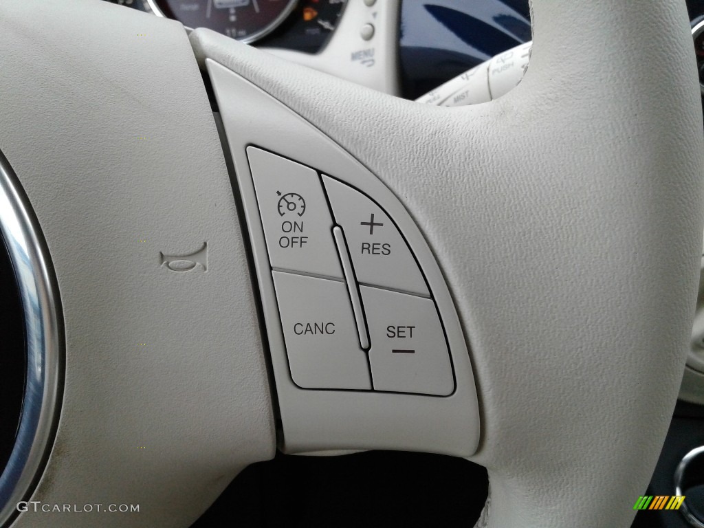 2019 Fiat 500 Pop Avorio (Ivory) Steering Wheel Photo #135540027