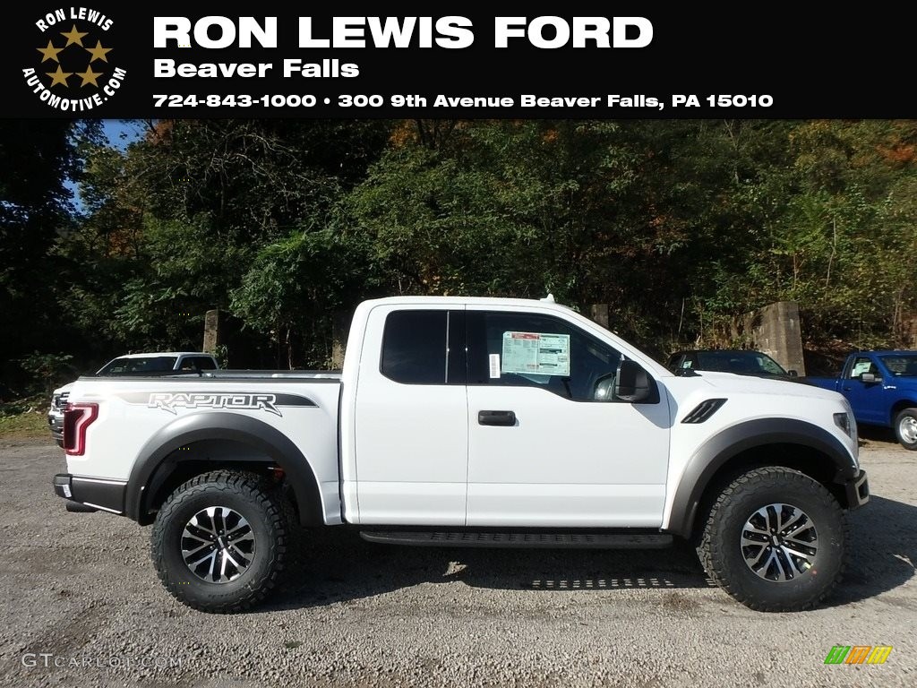 2019 F150 SVT Raptor SuperCab 4x4 - Oxford White / Black photo #1