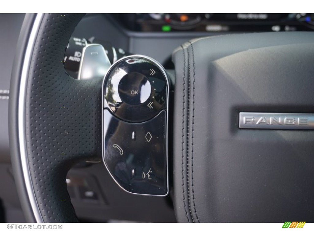 2020 Land Rover Range Rover Velar R-Dynamic S Ebony/Ebony Steering Wheel Photo #135540822