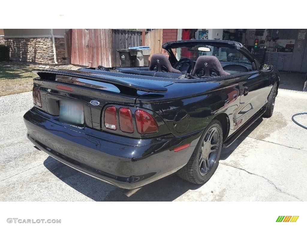 1998 Mustang GT Convertible - Black / Black photo #9