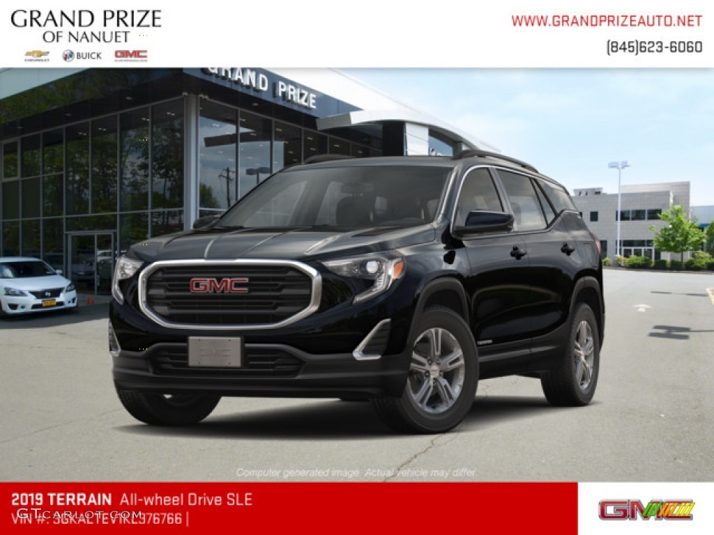 2019 Terrain SLE AWD - Ebony Twilight Metallic / Jet Black photo #1