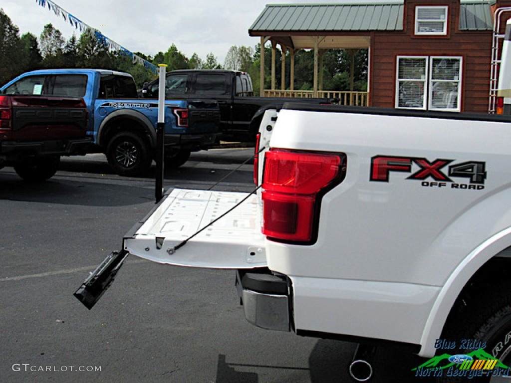 2019 F150 Lariat SuperCrew 4x4 - White Platinum / Black photo #17