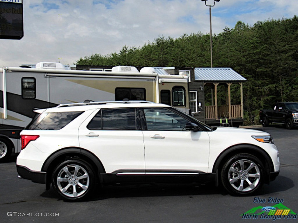 2020 Explorer Platinum 4WD - Star White Metallic Tri-Coat / Ebony photo #7